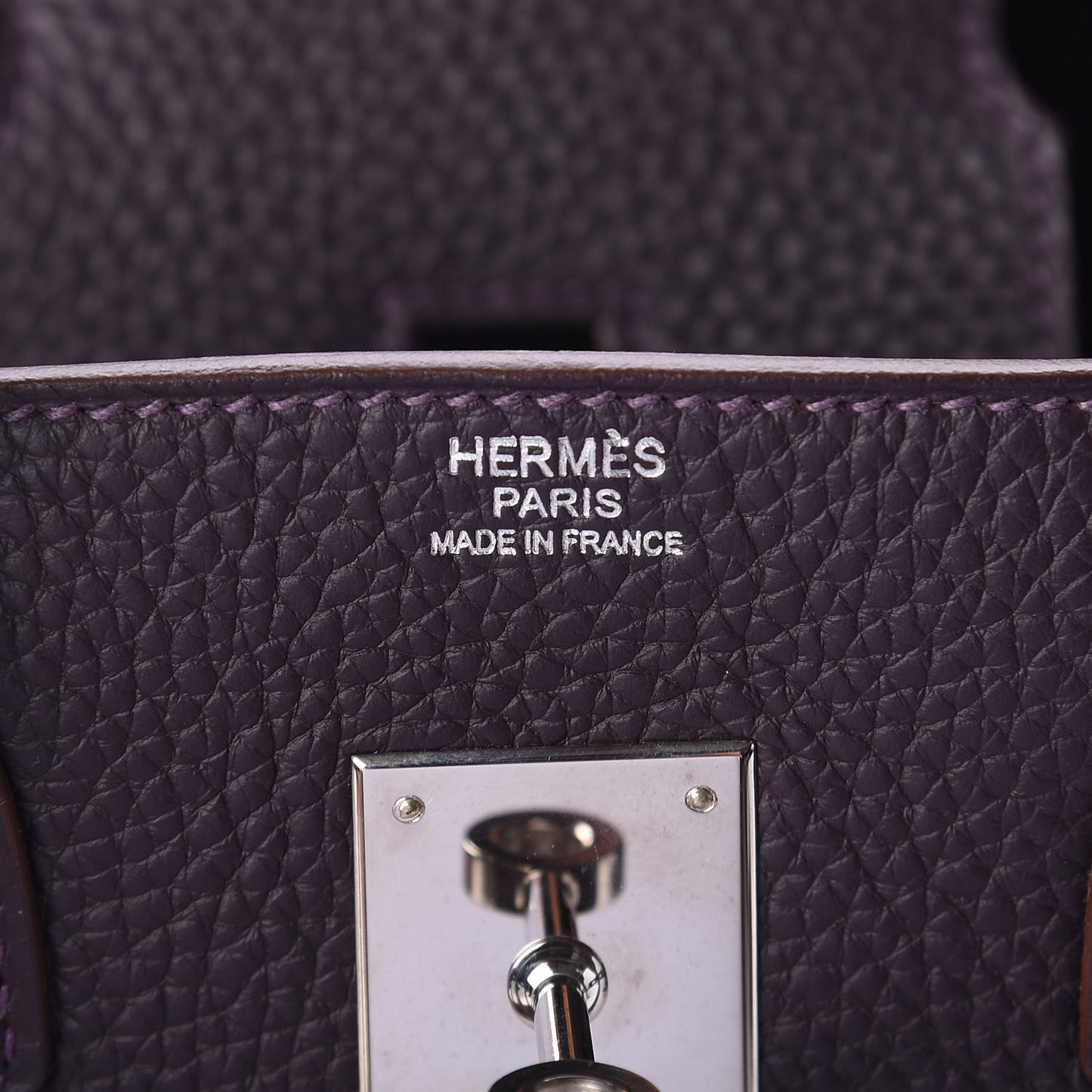 Taurillon Clemence Birkin 30 Raisin