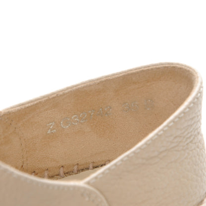 Chanel Grained Calfskin CC Espadrilles 35 Beige Black 7 of 9
