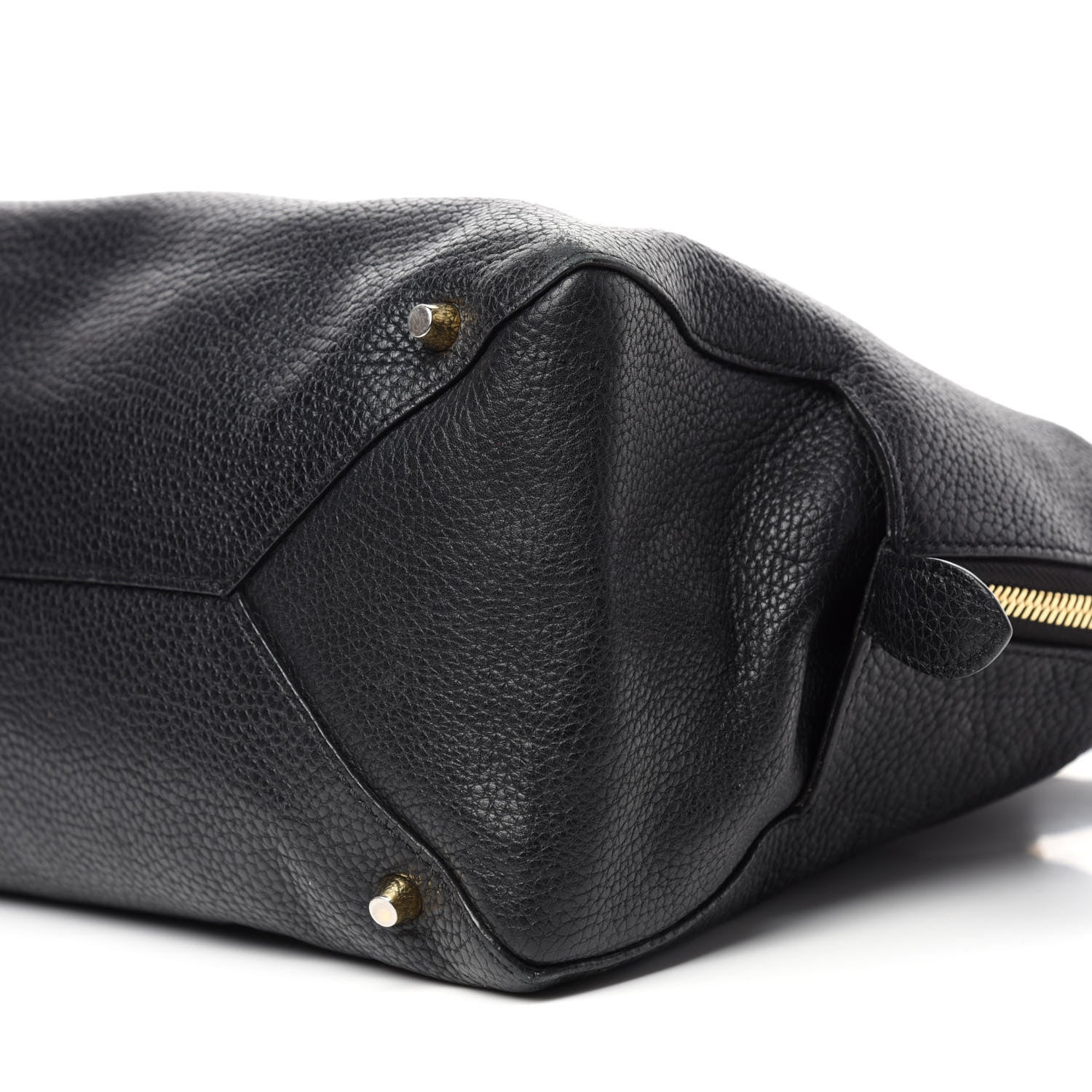 Burberry London Grainy Calfskin Medium Greenwood Bowling Bag Black 7 of 13