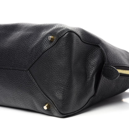 Burberry London Grainy Calfskin Medium Greenwood Bowling Bag Black 7 of 13