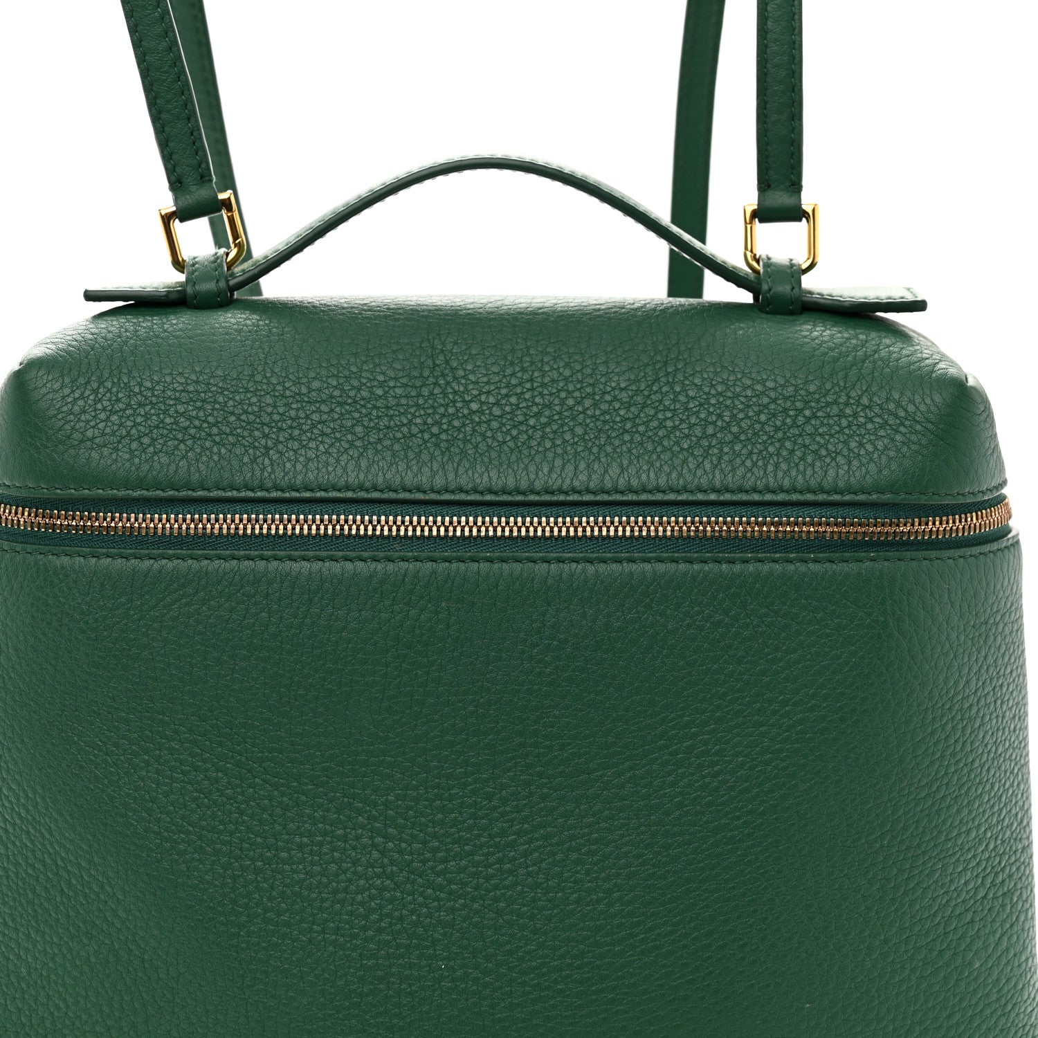 Loro Piana Grained Calfskin L23.5 Extra Pocket Backpack Forest Leaves 7 of 9