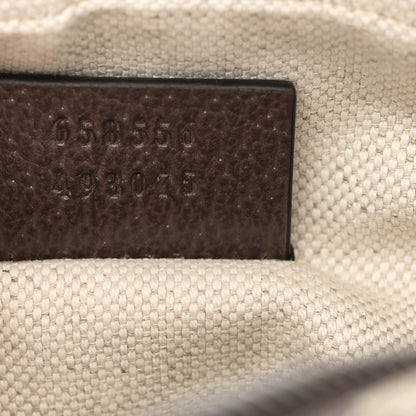 Gucci GG Supreme Monogram Mini Neo Vintage Double Zip Messenger Bag Beige New Acero Crop 7 of 10