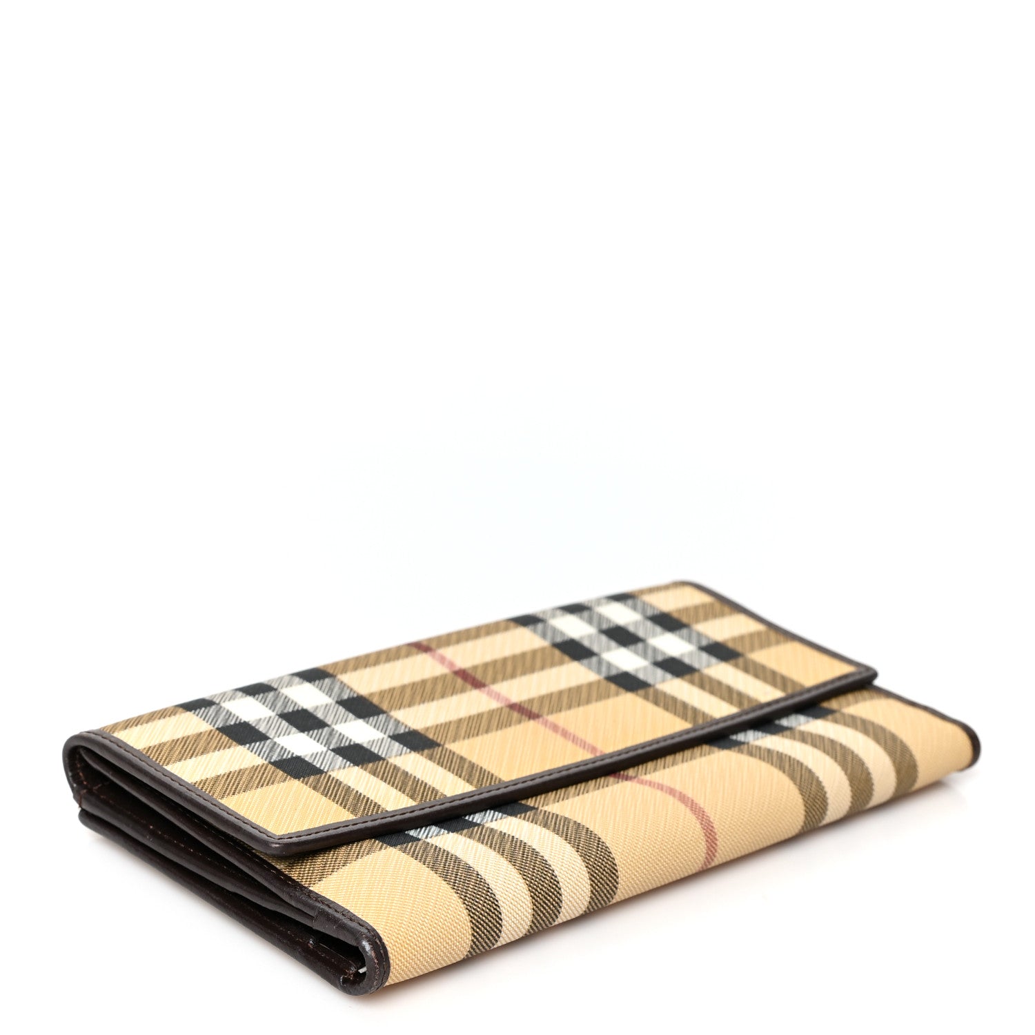 Burberry House Check Continental Wallet Dark Brown 4 of 10