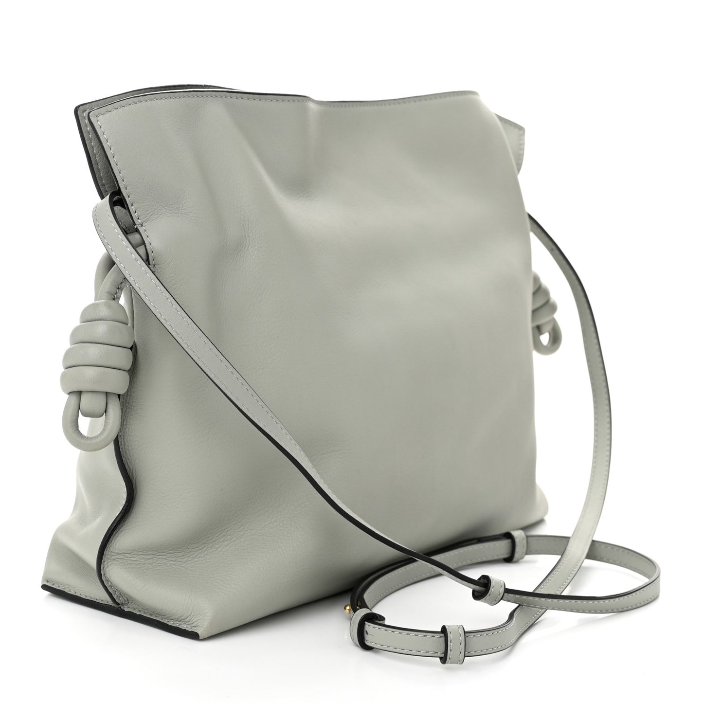 Nappa Medium Flamenco Knot Bag Light Celadon