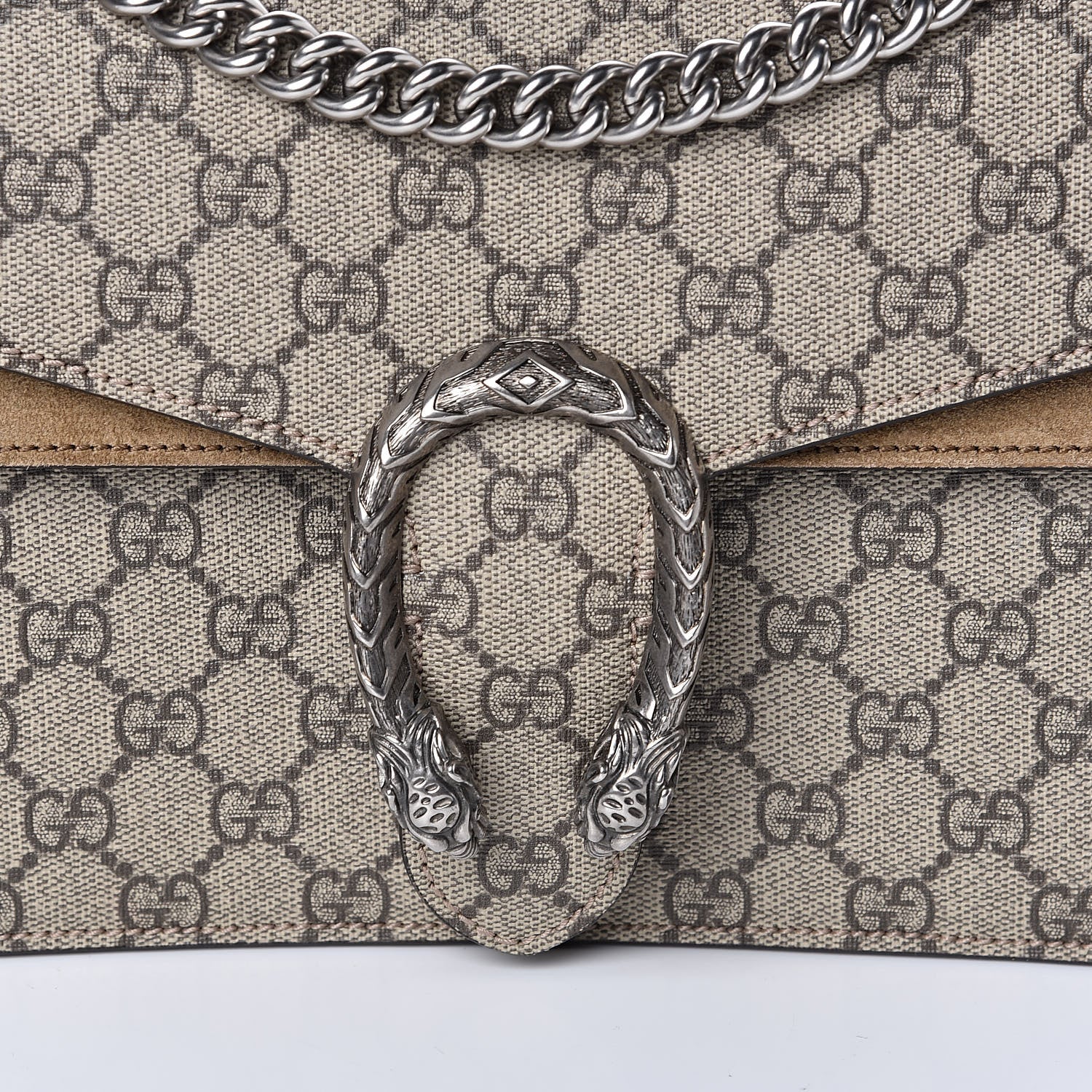 Gucci GG Supreme Monogram Small Dionysus Shoulder Bag Taupe 10 of 10
