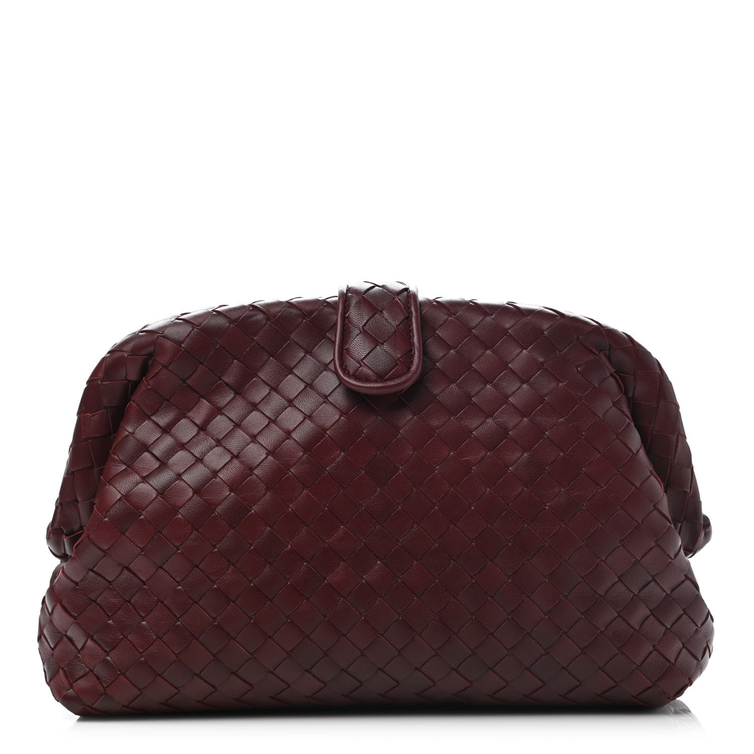 Bottega Veneta Nappa Intrecciato The Lauren 1980 Clutch Gigolo Red 1 of 6