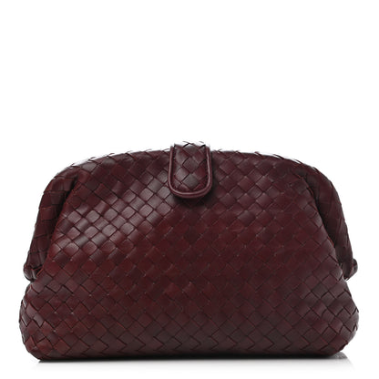 Bottega Veneta Nappa Intrecciato The Lauren 1980 Clutch Gigolo Red 1 of 6