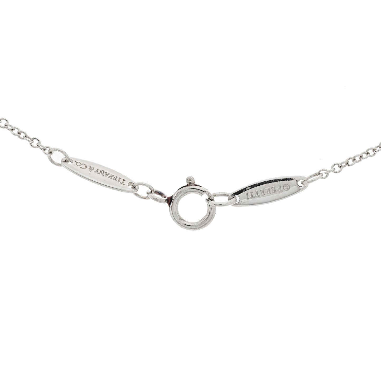 Platinum Blue Sapphire .11ct Elsa Peretti Color by the Yard Necklace