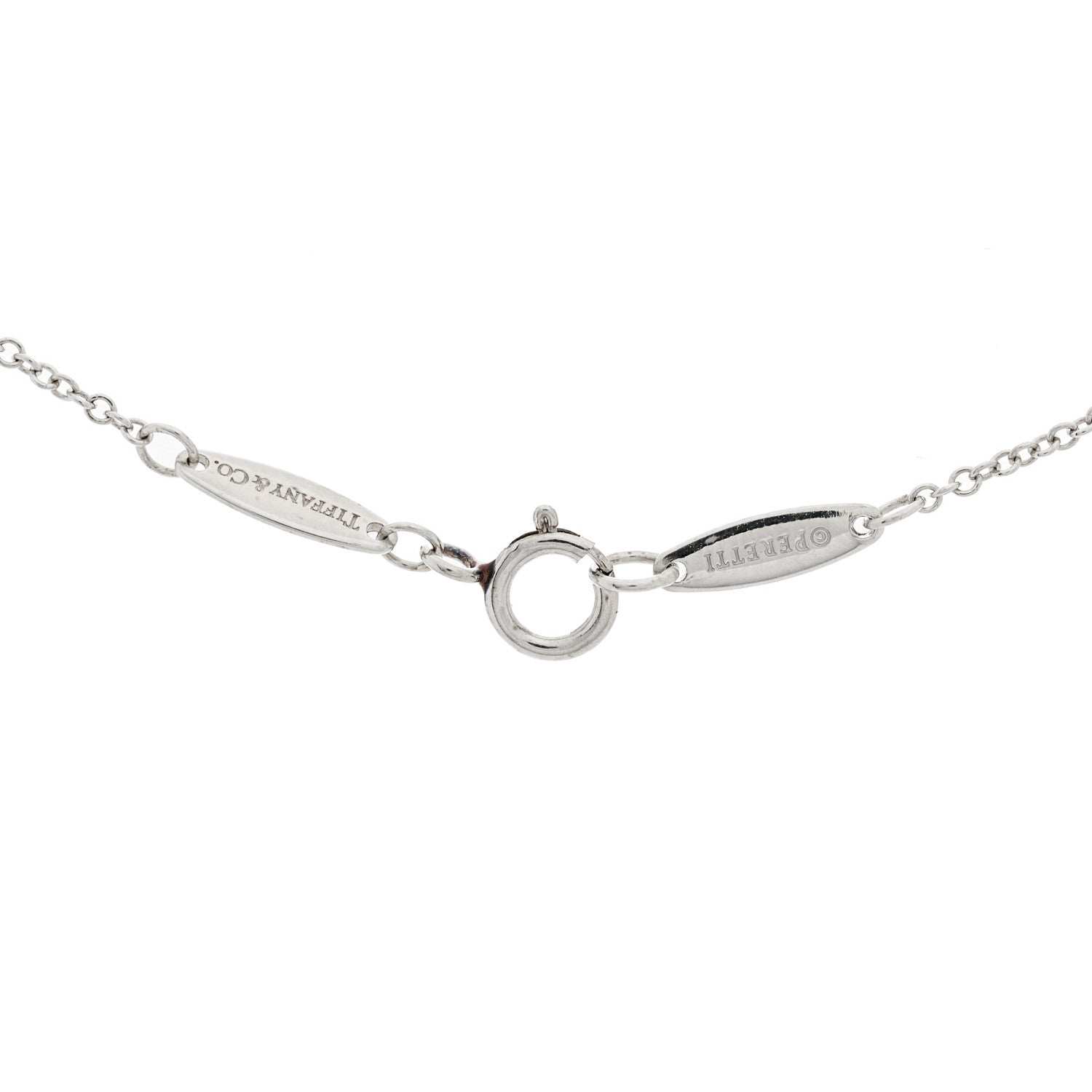 Tiffany Platinum Blue Sapphire .11ct Elsa Peretti Color by the Yard Necklace 5 of 8