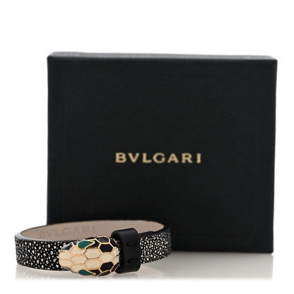 Bulgari Galuchat Serpenti Forever Bracelet S Black 6 of 6