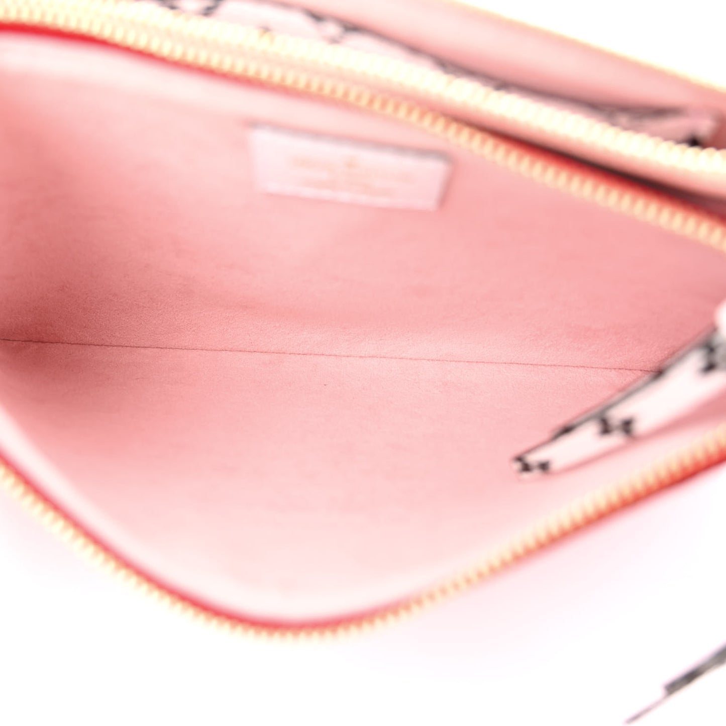 Monogram Giant Double Zip Pochette Rouge