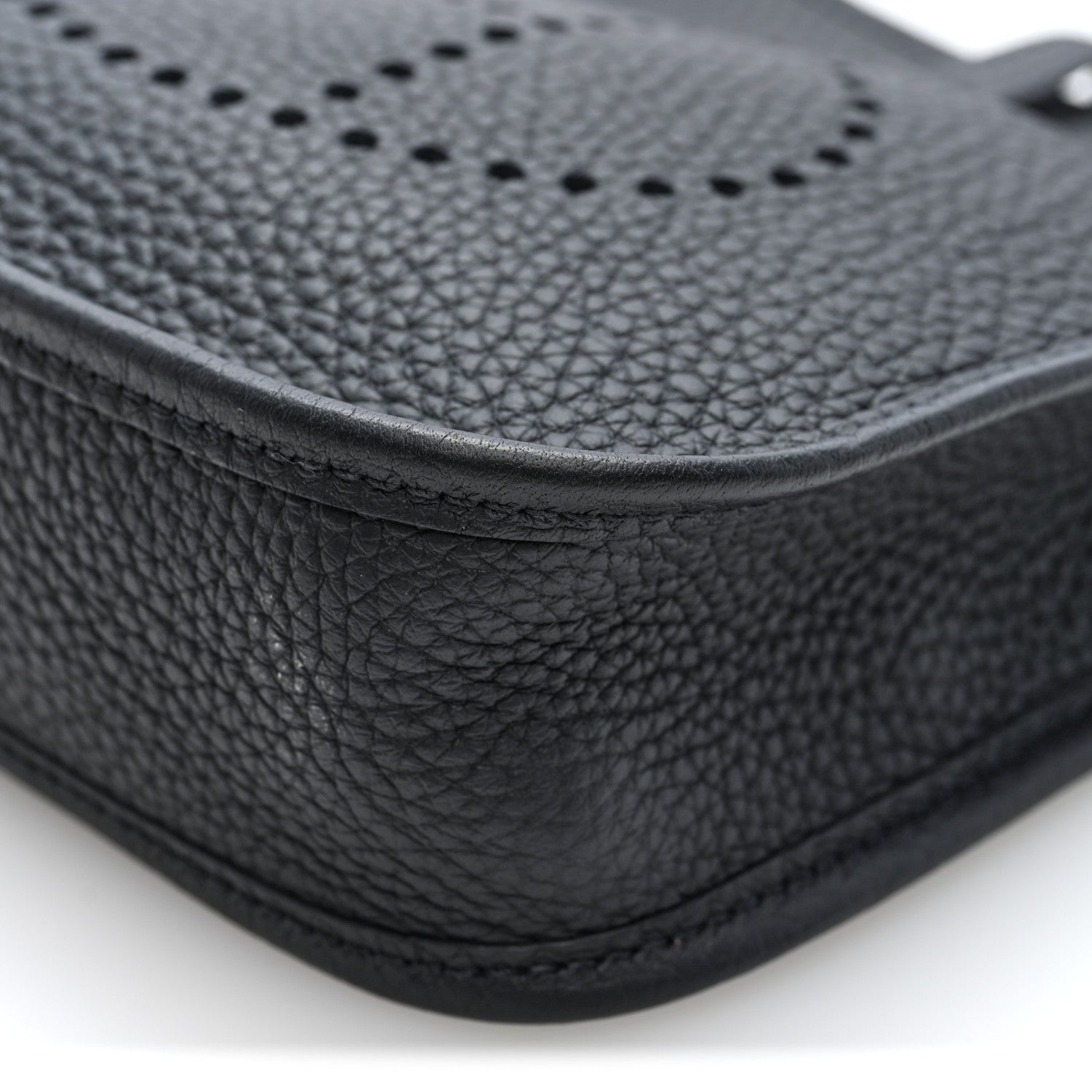 Hermes Taurillon Clemence Amazone Evelyne TPM Black White 10 of 10