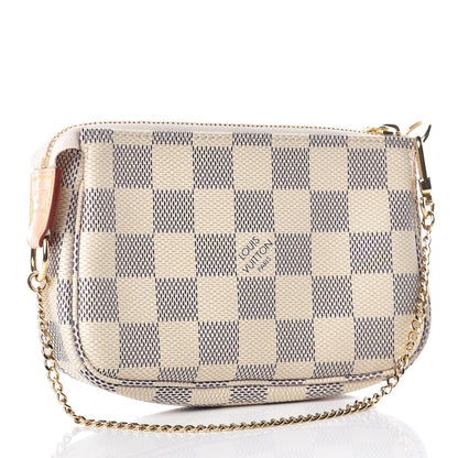 Louis Vuitton Damier Azur Mini Pochette Accessories 3 of 9
