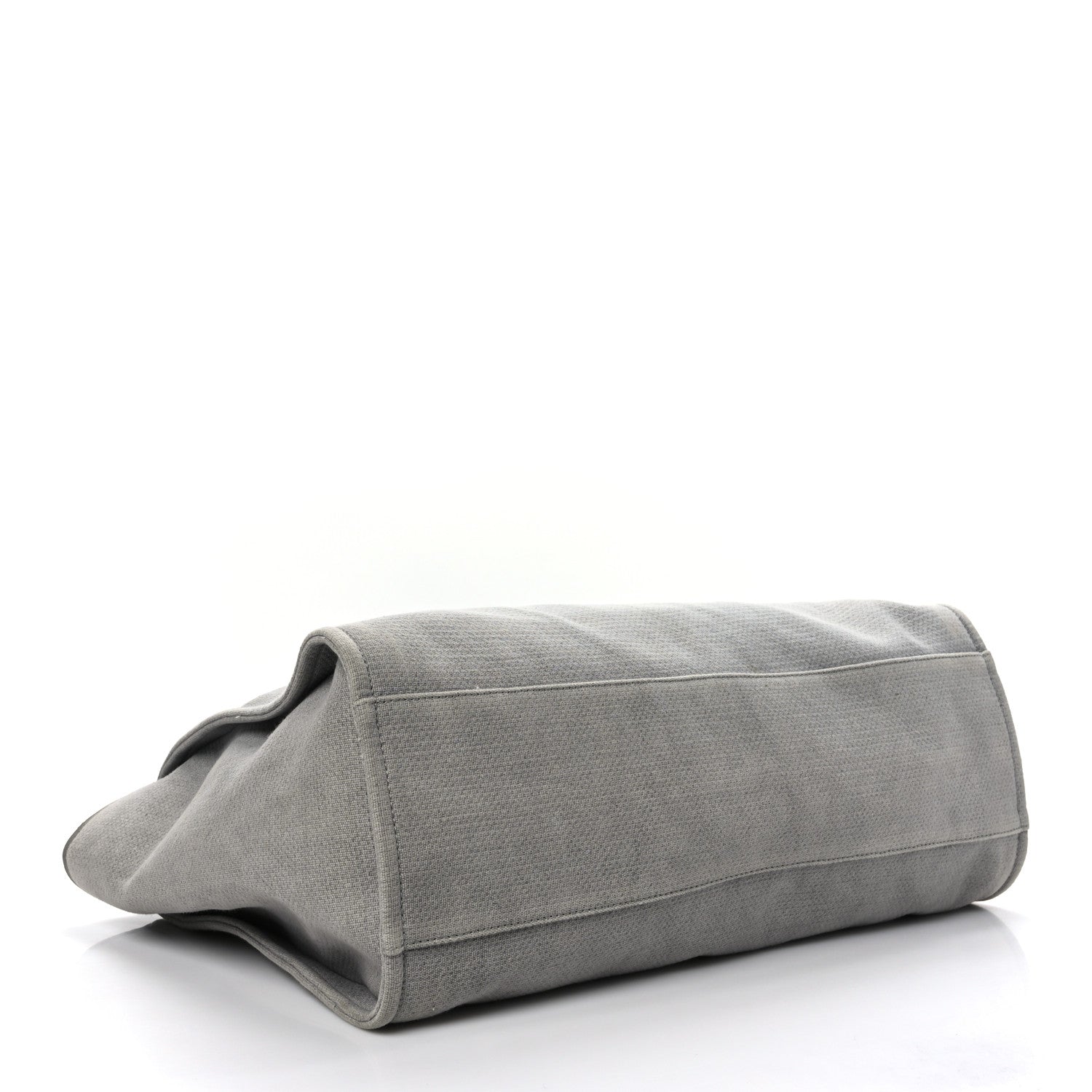 Chanel Canvas Extra Large Deauville Tote Grey 3 of 10