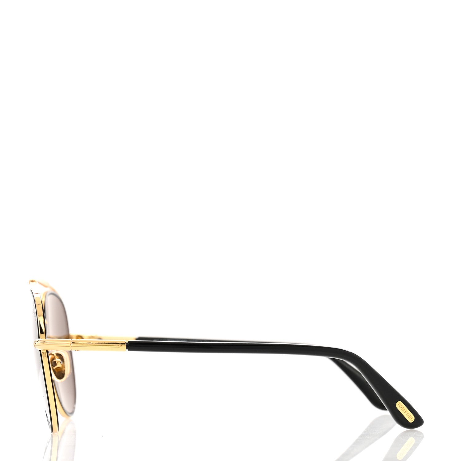 Tom Ford Metal Polarized Aviator Curtis TF748 Sunglasses Gold Black 3 of 8