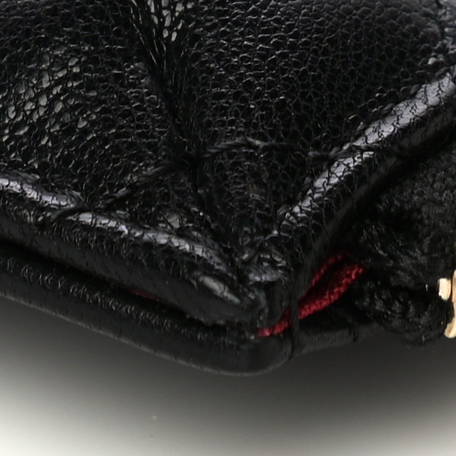 Chanel Goatskin Quilted Chanel 19 Flat Wallet Pouch Black 10 of 15