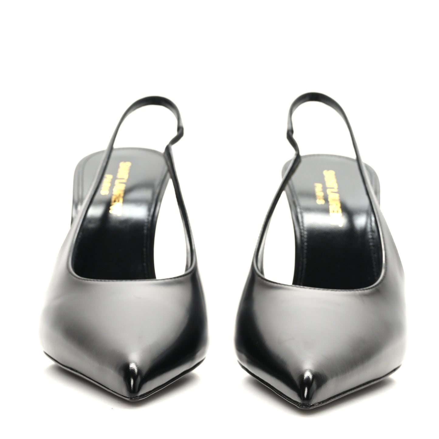 Patent Calfskin Slingback Kendall 90 Pumps 38 Black