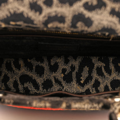 Christian Dior Velvet Mizza Embroidered Medium Lady D-Lite Beige Multicolor 5 of 9