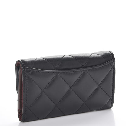 Chanel Lambskin Quilted 6 Key Holder Black 3 of 9