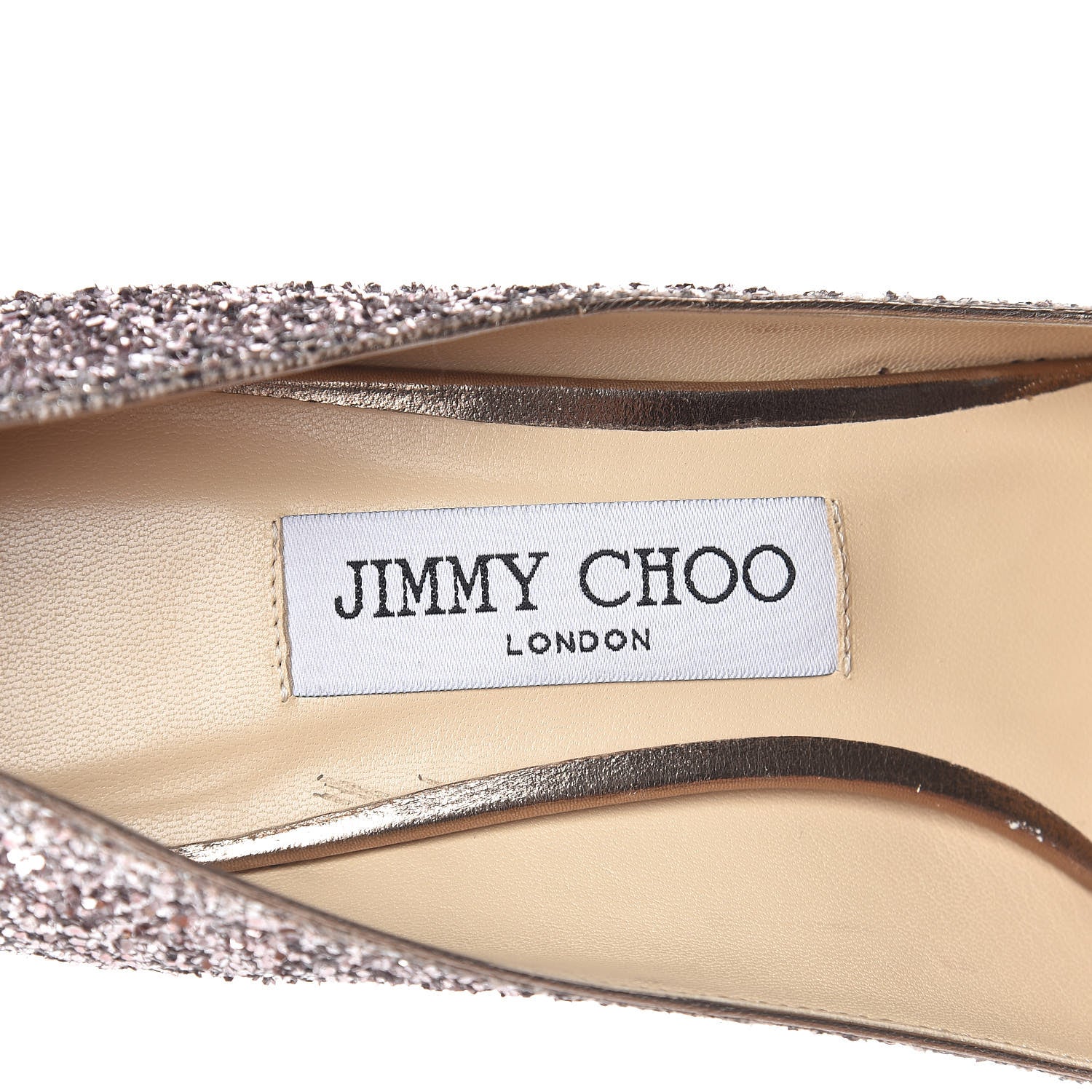 Jimmy Choo Glitter Pointy Toe Romy 60 Pumps 38.5 Tea Rose 10 of 10