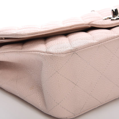 Chanel Caviar Quilted Medium Double Flap Pink 11 of 14