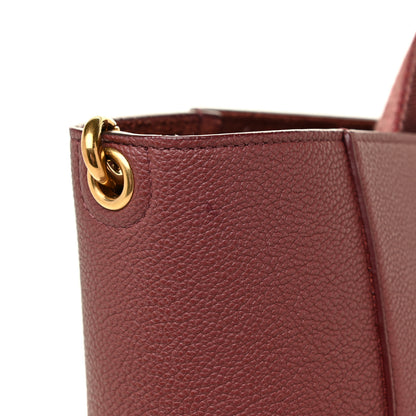 Celine Soft Grained Calfskin Sangle Bucket Bag Red 15 of 15