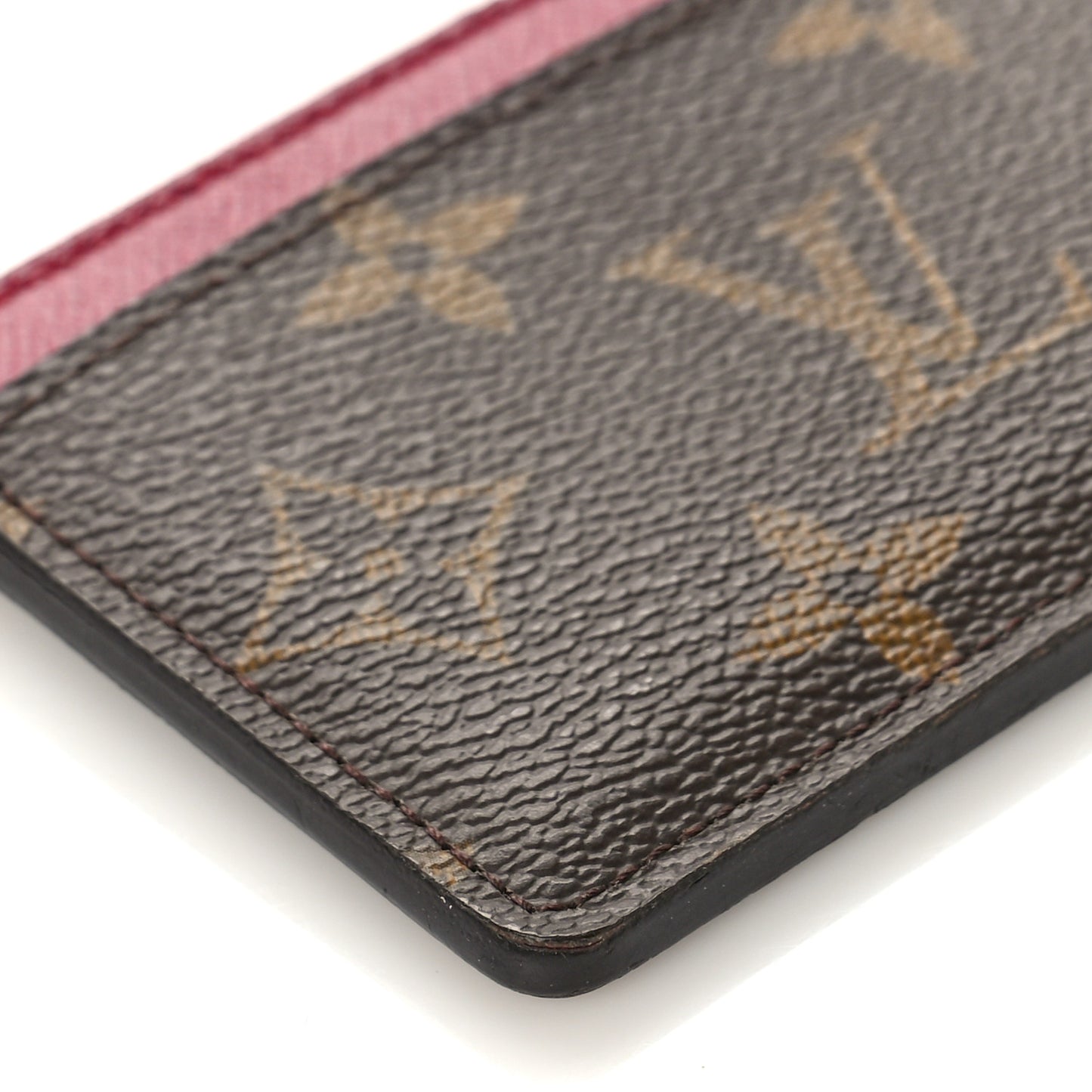 Monogram Card Holder Fuchsia