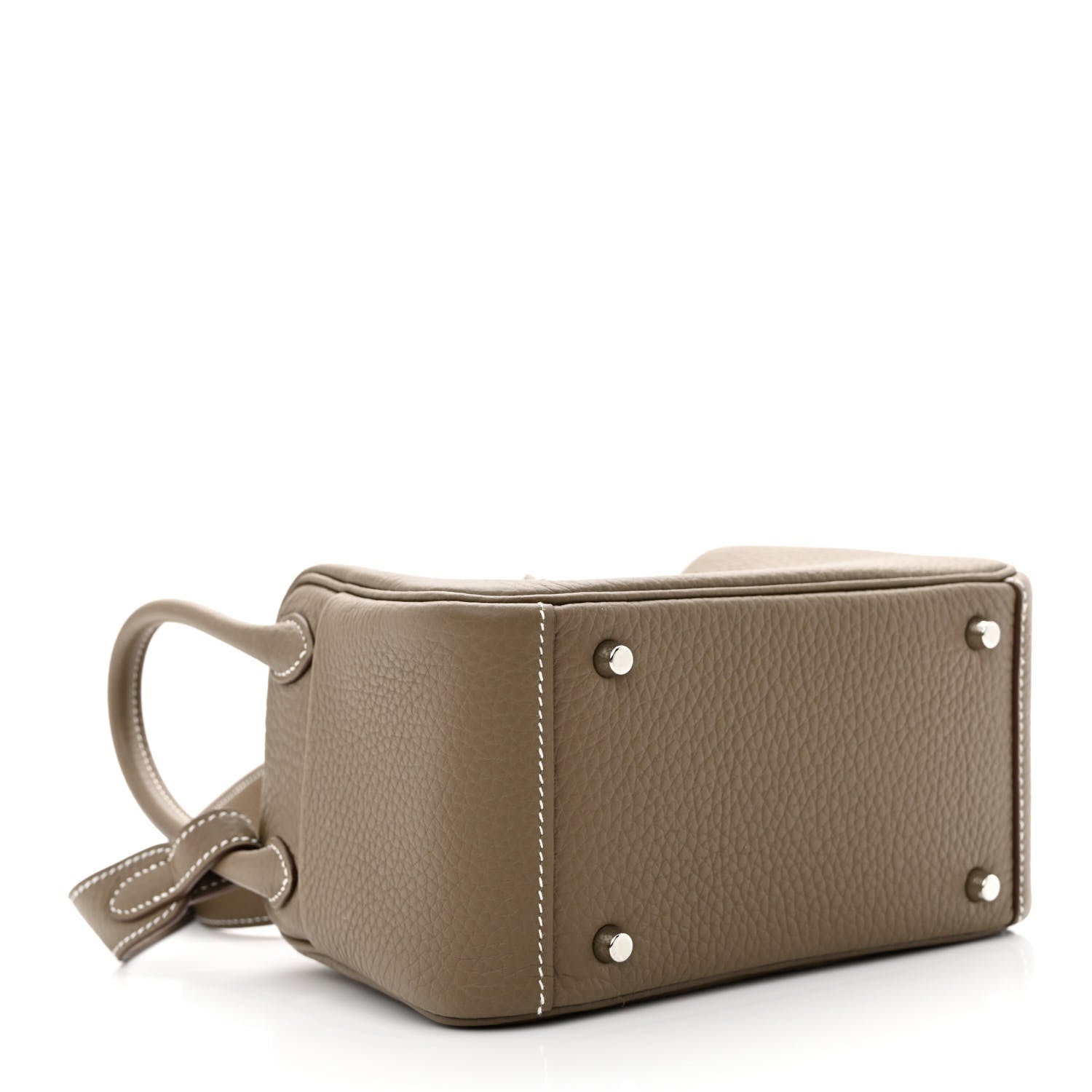 Hermes Taurillon Clemence Mini Lindy 20 Etoupe 4 of 11