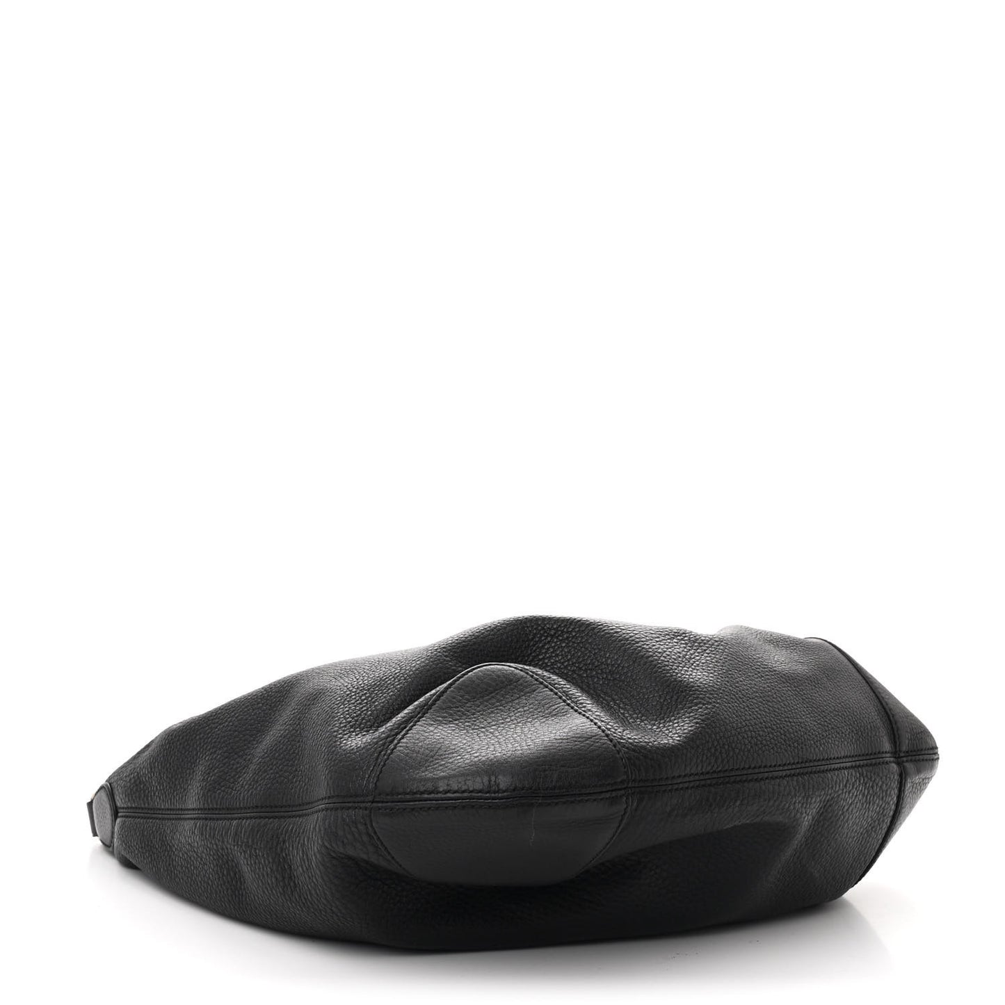 Pebbled Calfskin Medium Soho Chain Hobo Black