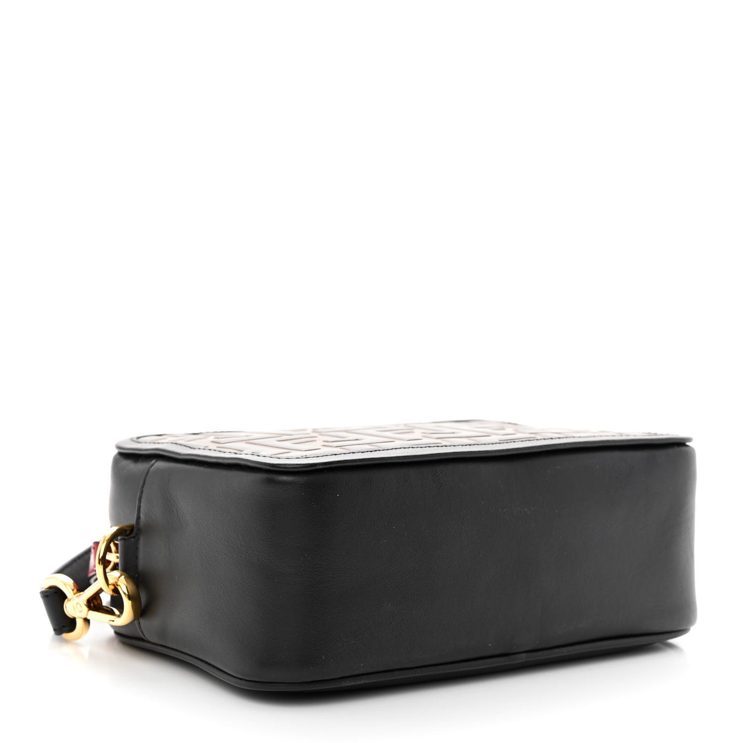 Vitello Century Bi-Color FF 1974 Embossed Mini Camera Case Maya Black