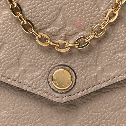 Louis Vuitton Empreinte Pochette Felicie Chain Wallet Tourterelle 9 of 11