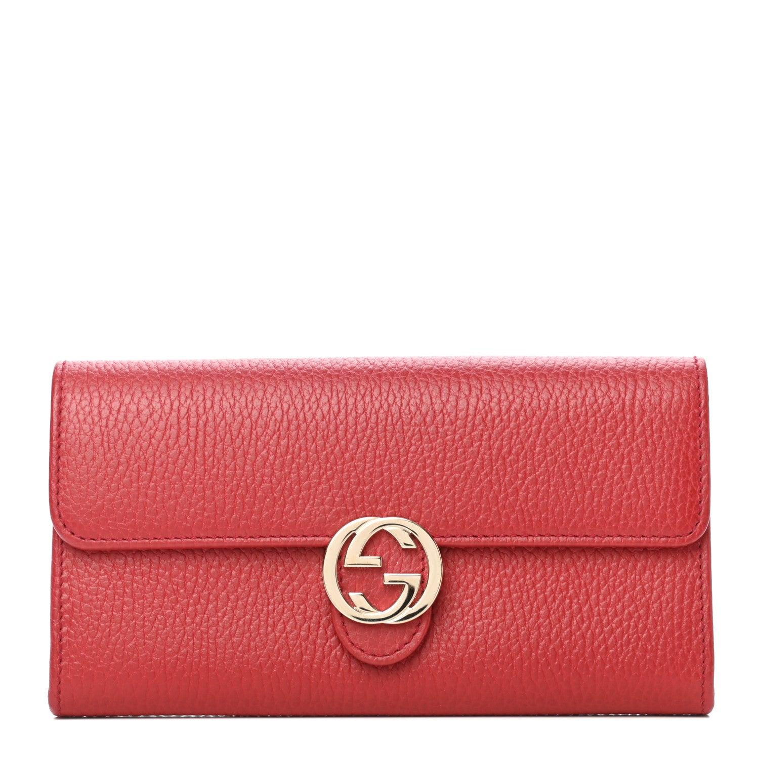 Gucci Calfskin Icon Continental Wallet Red 1 of 6