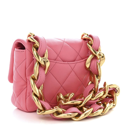 Chanel Lambskin Quilted Mini Funky Town Flap Pink 3 of 10
