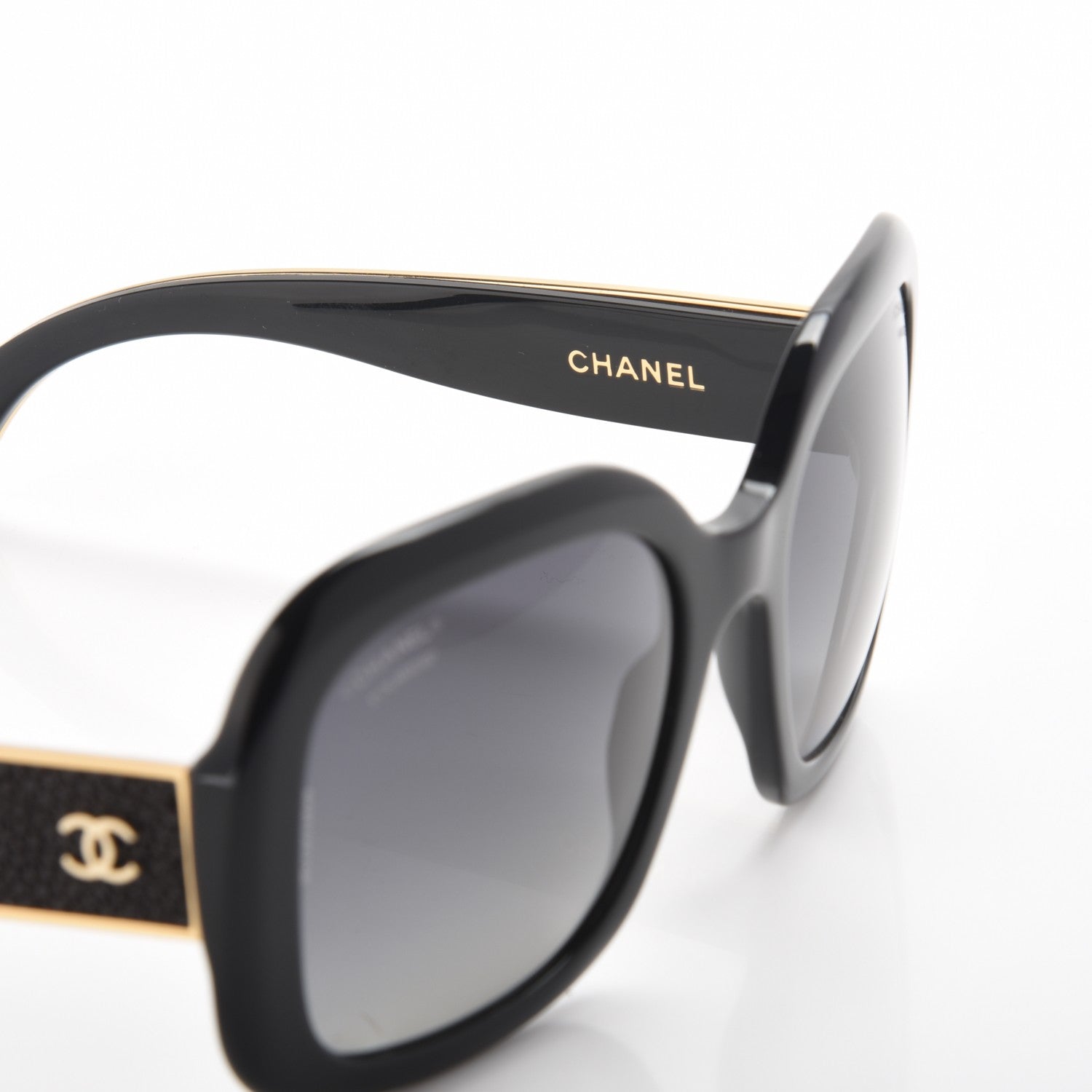 Chanel Stingray Polarized CC Sunglasses 5272-Q Black 5 of 8