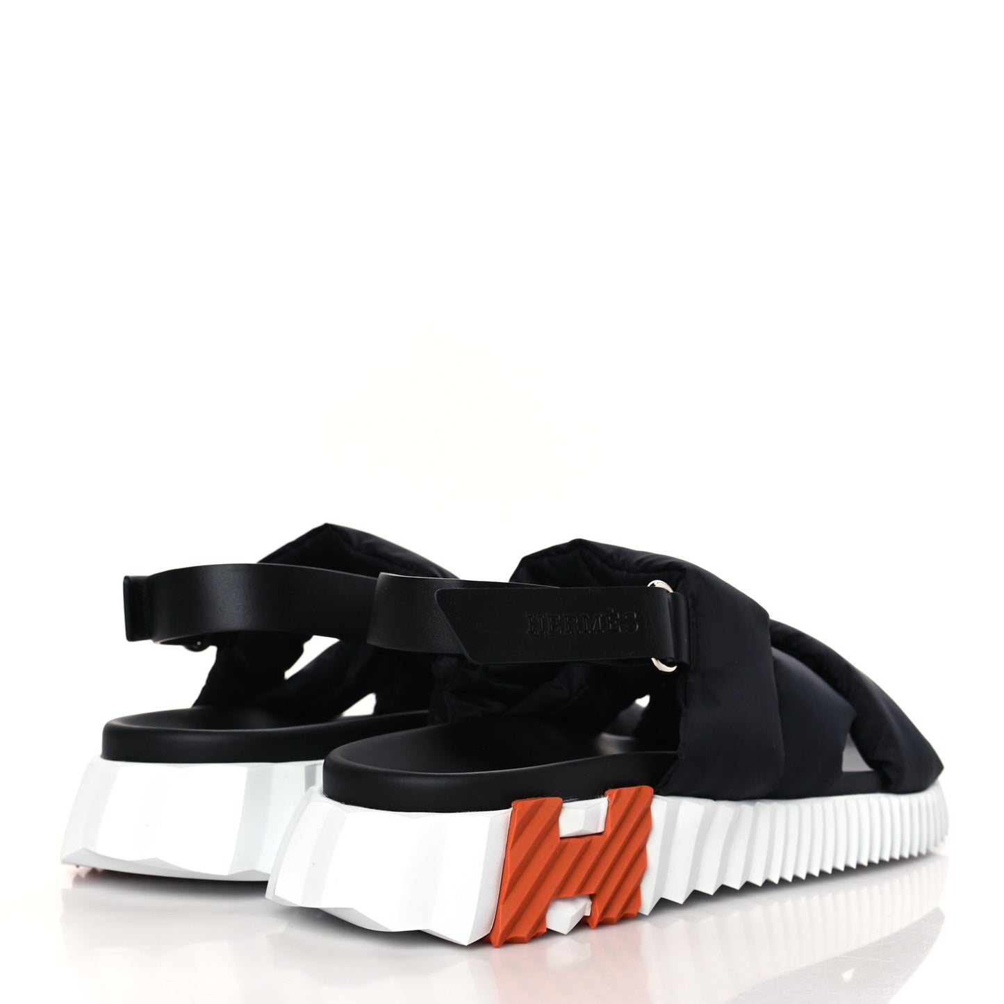 Parachute Fabric Calfskin Womens Electric Sandals 39 Black