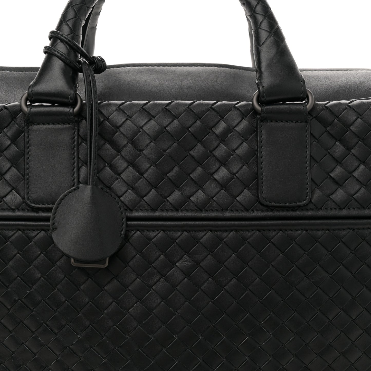 Nappa Intrecciato Briefcase Black