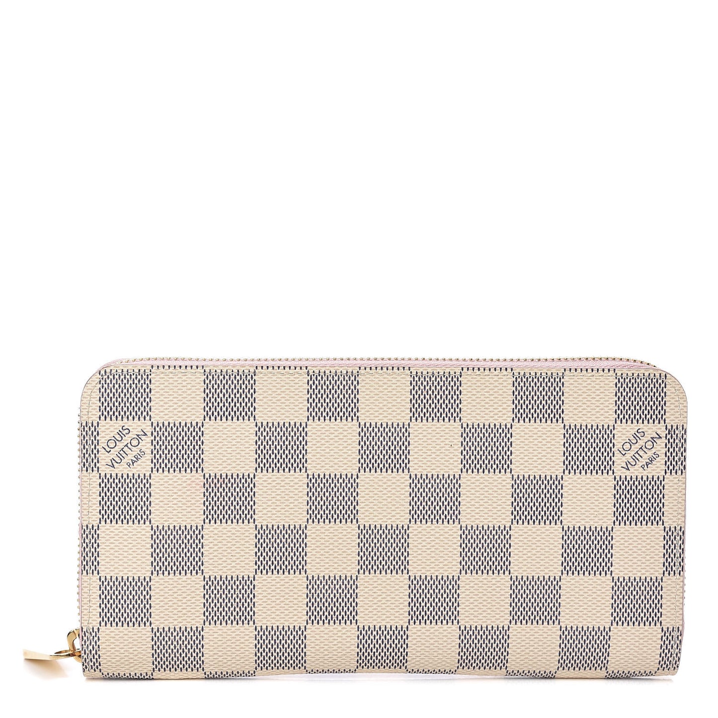 Damier Azur Zippy Wallet Rose Ballerine