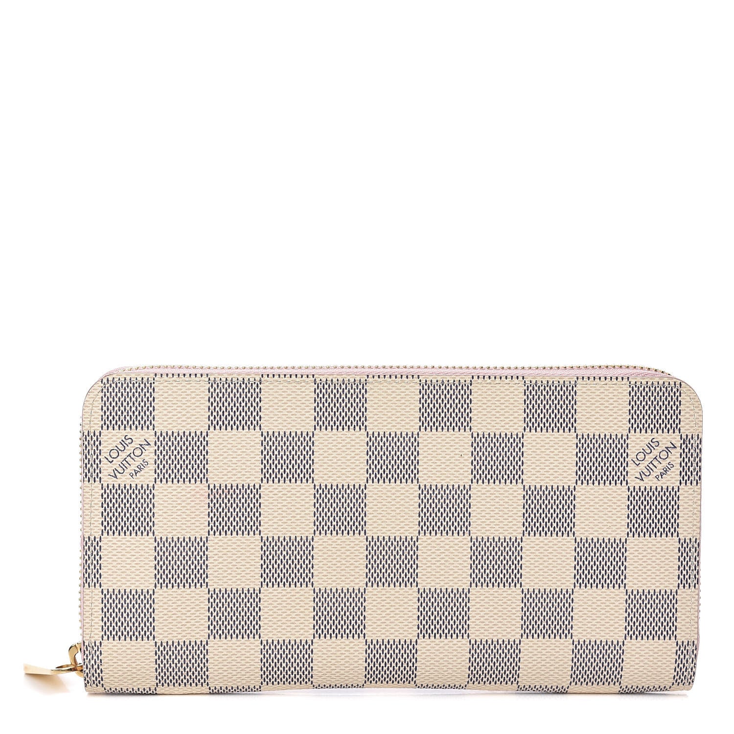 Louis Vuitton Damier Azur Zippy Wallet Rose Ballerine 1 of 7