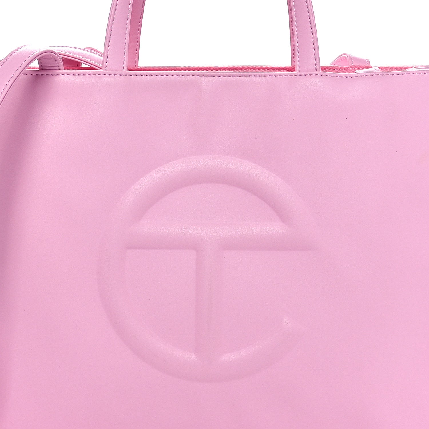 Telfar Vegan Leather Medium Shopping Bag Bubblegum 7 of 9