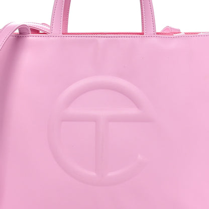 Telfar Vegan Leather Medium Shopping Bag Bubblegum 7 of 9