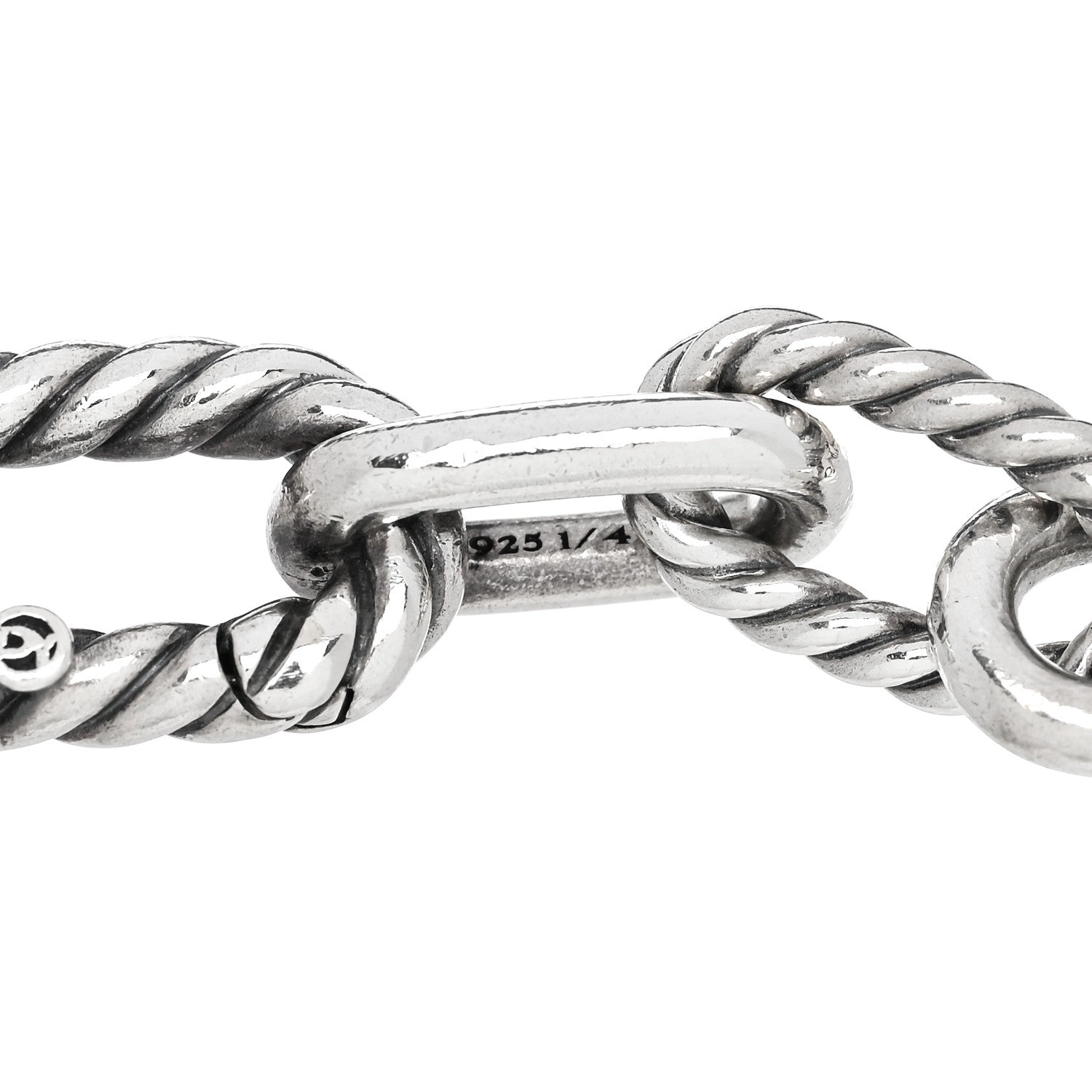 David Yurman Sterling Silver 18K Yellow Gold 8.5mm Madison Chain Bracelet 4 of 4