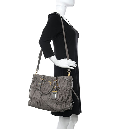 Prada Tessuto Nylon Gaufre Tote Argilla 2 of 10