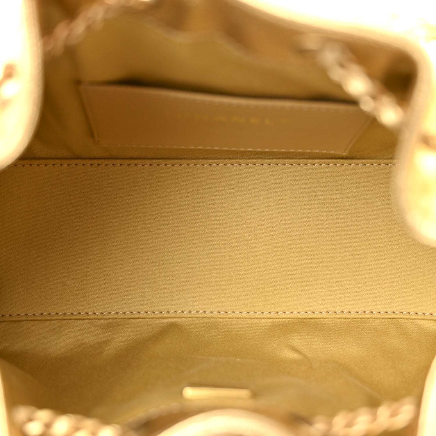 Chanel Metallic Caviar Quilted Mini Chanel 25 Handbag Gold 5 of 11