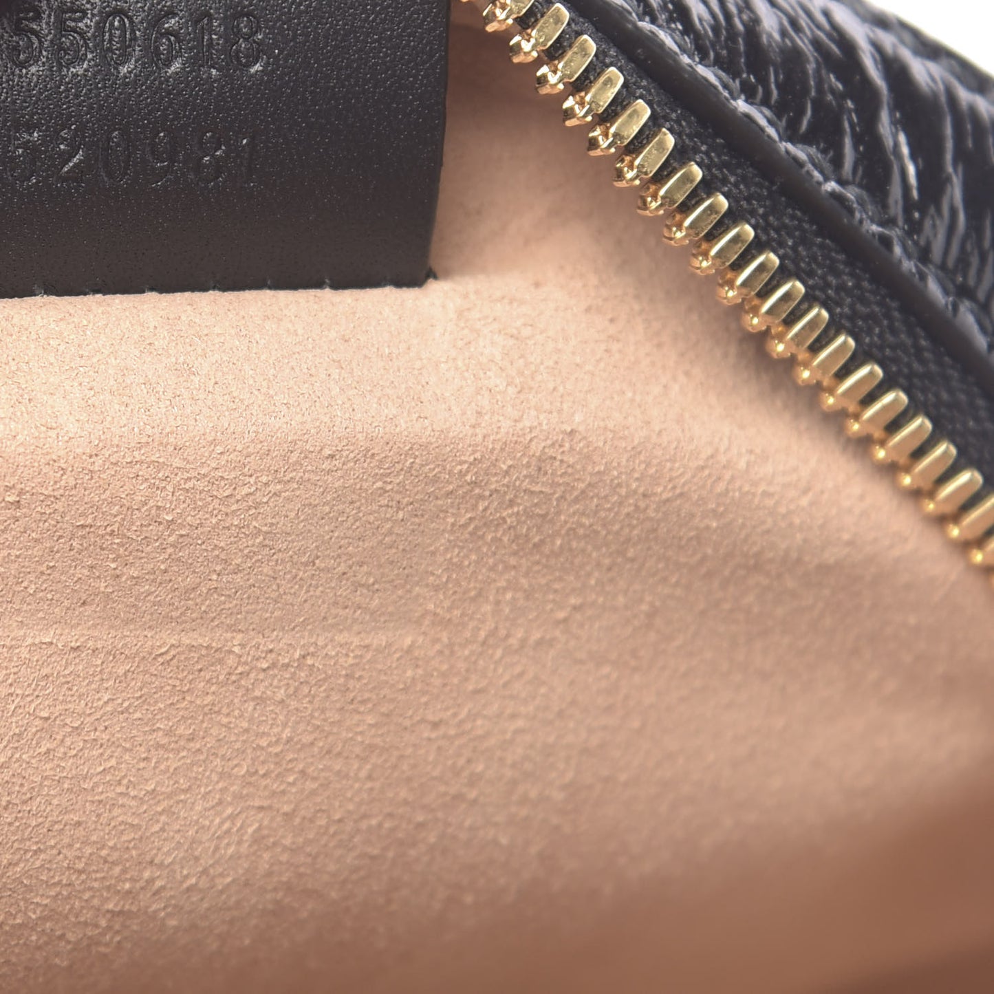 Suede Patent Web Mini Ophidia Round Shoulder Bag Black