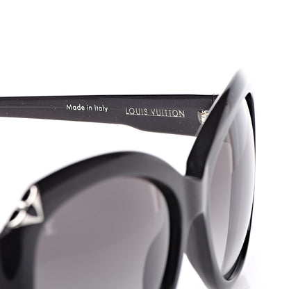 Louis Vuitton Acetate Hortensia Sunglasses Z0485W Black Glitter 6 of 8