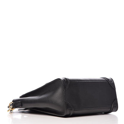 Celine Smooth Calfskin Nano Luggage Black 4 of 13