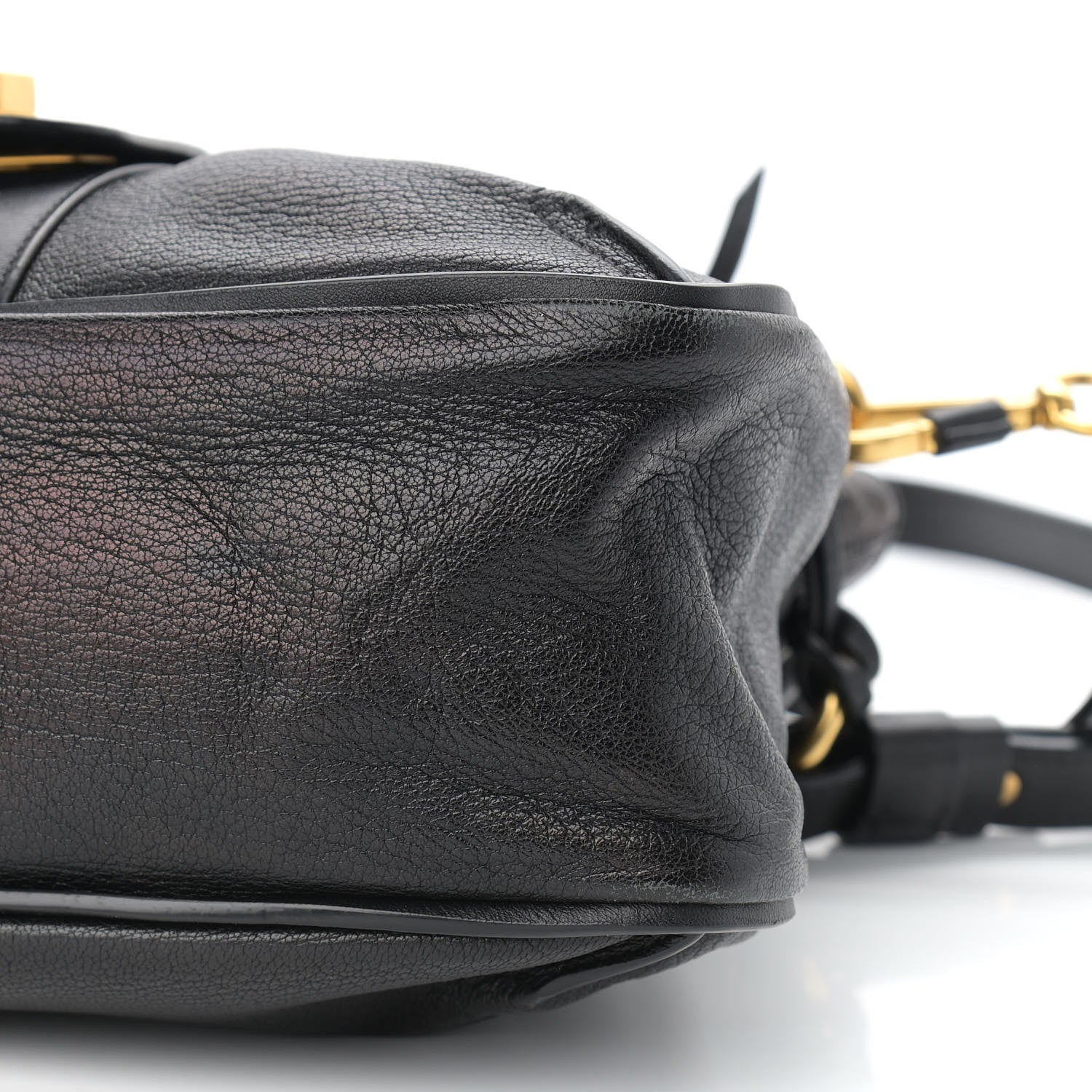 Chloe Grained Lambskin Calfskin Medium Lexa Shoulder Bag Black 12 of 12