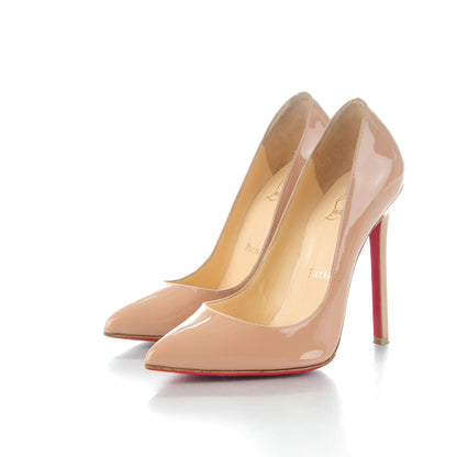 Christian Louboutin Patent Pigalle 120 Pumps 36 Nude 3 of 9