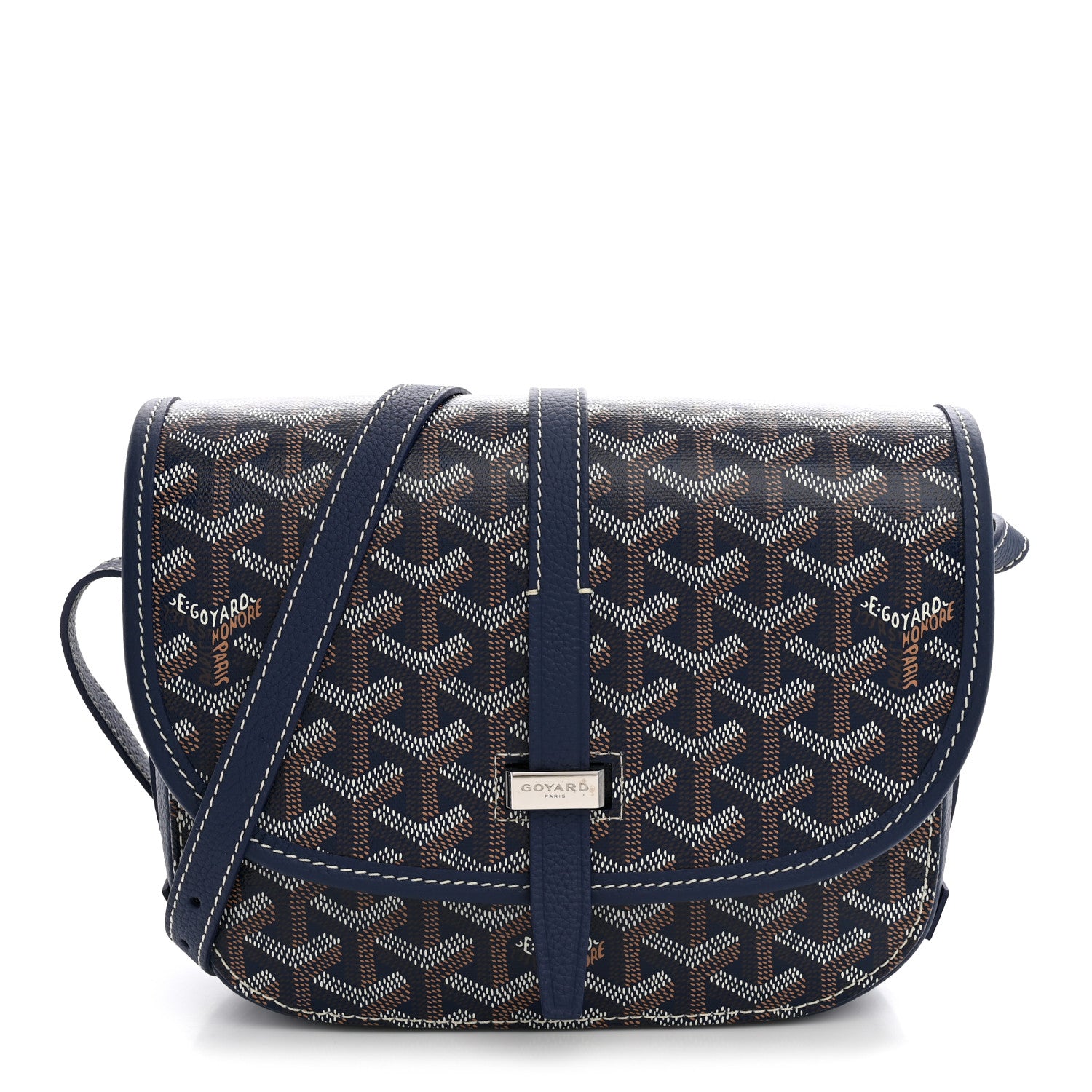 Goyard Goyardine Belvedere II PM Messenger Bag Navy 1 of 8