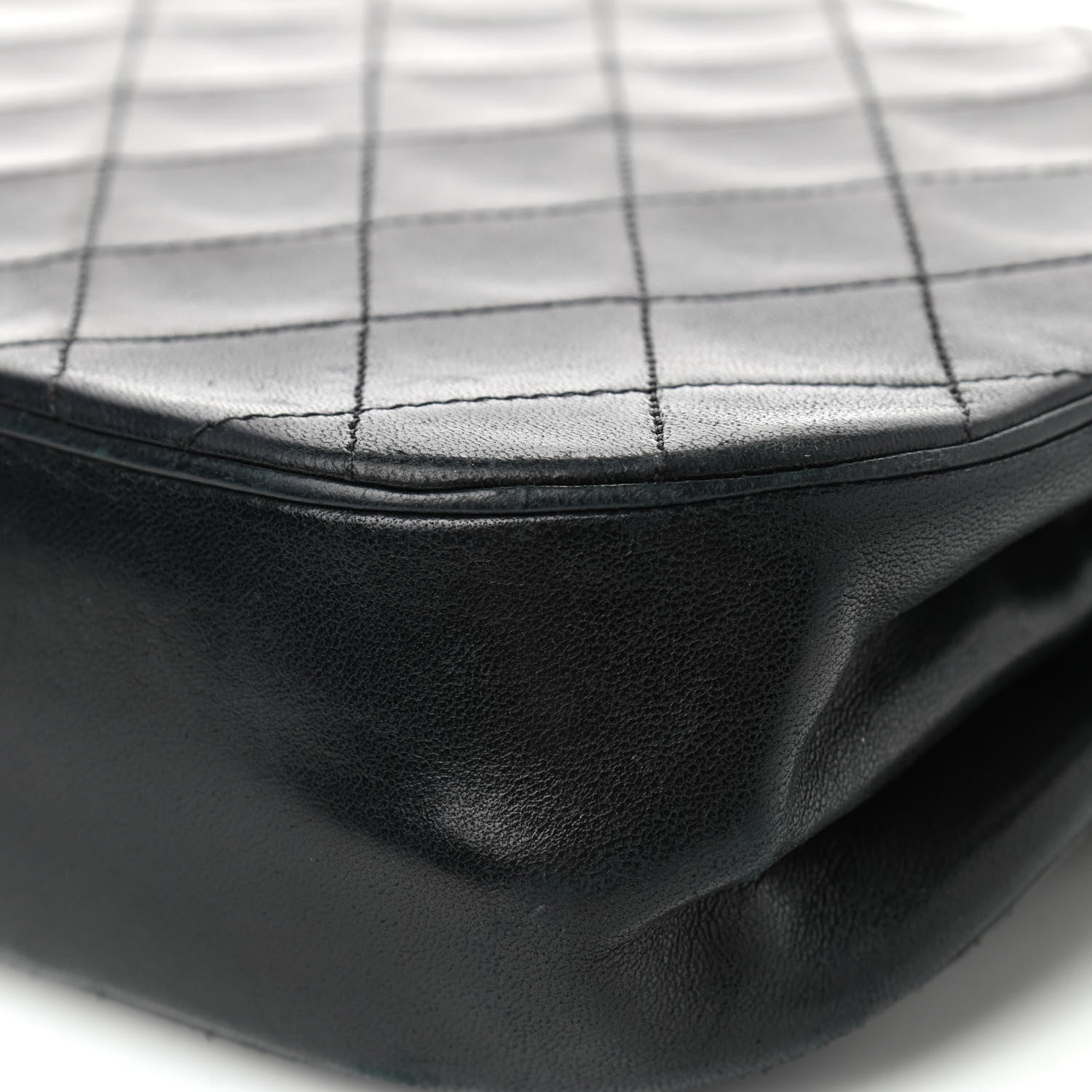 Chanel Lambskin Quilted Medium Double Flap Black 12 of 18